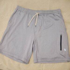 Vuori Mens Shorts Sunday Performance, XXL Light Gray